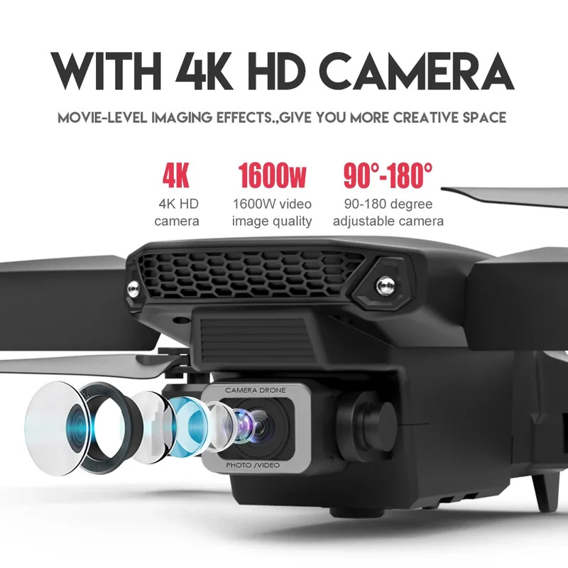 E88 ProIntelligent Folding Dro - огляд і ціна Drone Camera Wide Angle